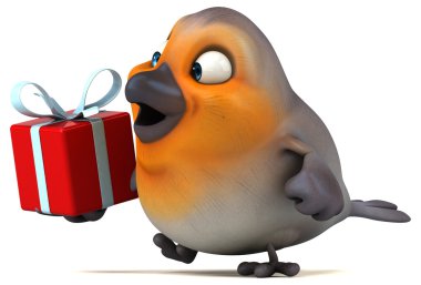 Eğlenceli çizgi film kuş