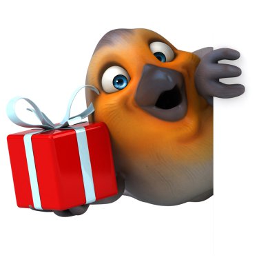 Eğlenceli çizgi film kuş