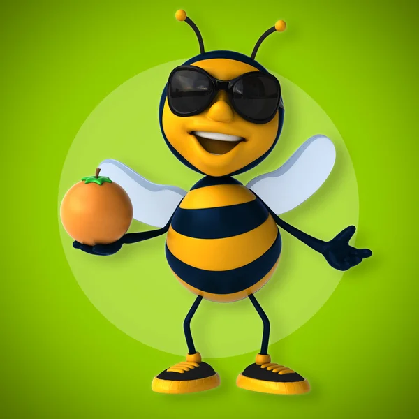 Leuke cartoon bee — Stockfoto