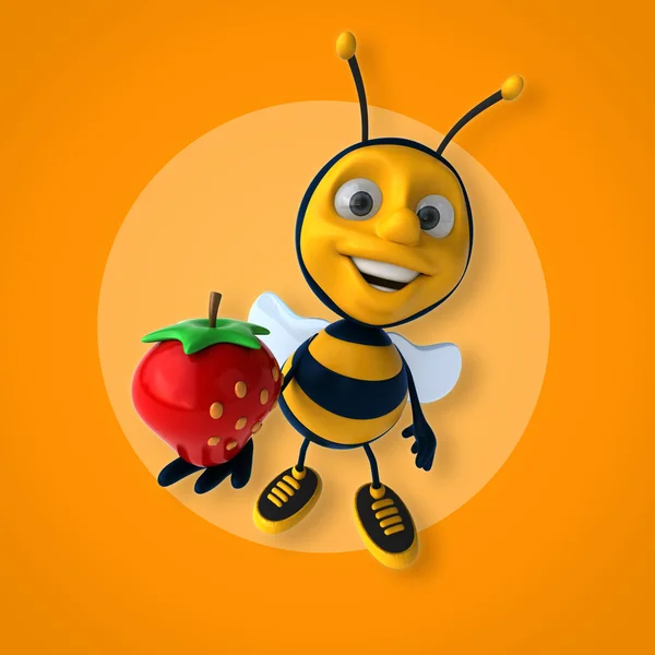 Eğlenceli çizgi film arı — Stok fotoğraf