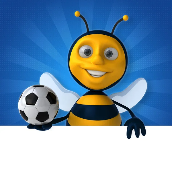 Leuke cartoon bee — Stockfoto