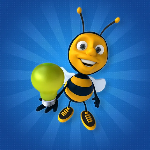 Leuke cartoon bee — Stockfoto