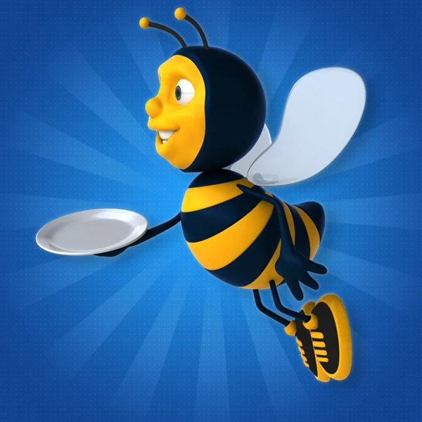 Leuke cartoon bee — Stockfoto