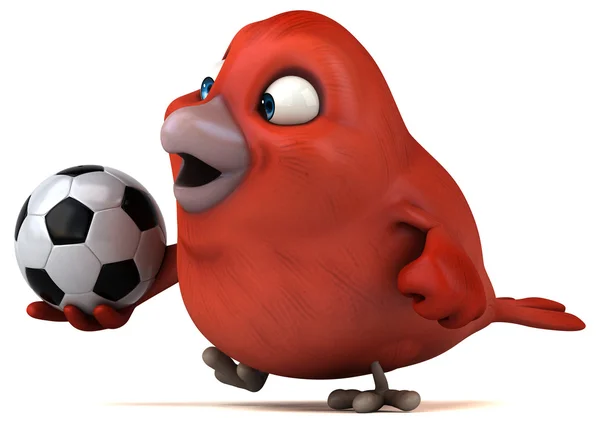 Spaß Cartoon roter Vogel — Stockfoto
