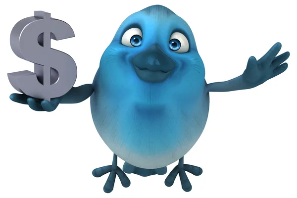 Dibujos animados pájaro azul — Foto de Stock