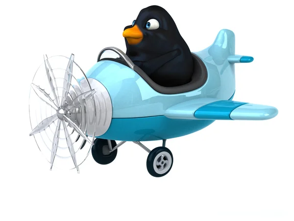 Fun cartoon Blackbird — Stock Photo, Image