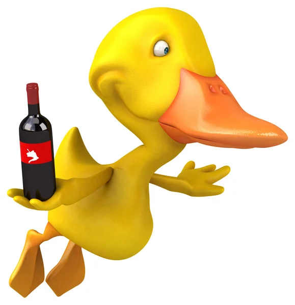 Fun cartoon Duck — Stock Photo, Image