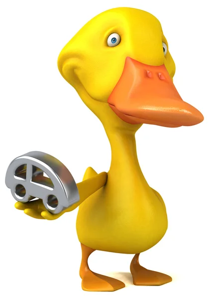 Lustige Cartoon-Ente — Stockfoto