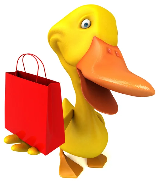 Fun cartoon Duck — Stock Photo, Image