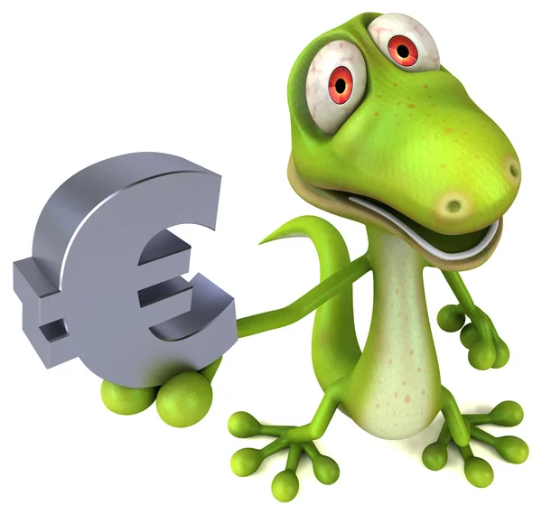 Fun cartoon lizard — Stock Photo, Image