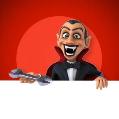 komik karikatür vampir