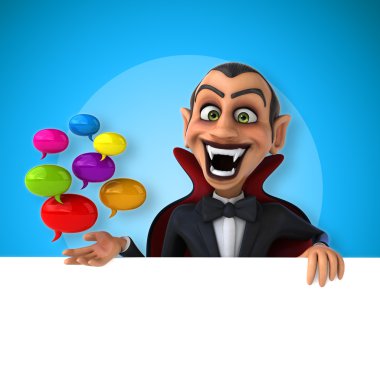 komik karikatür vampir