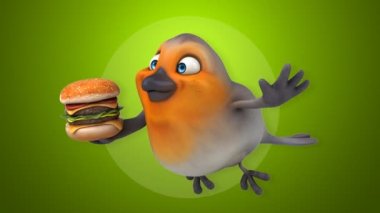 eğlenceli çizgi film kırmızı robin