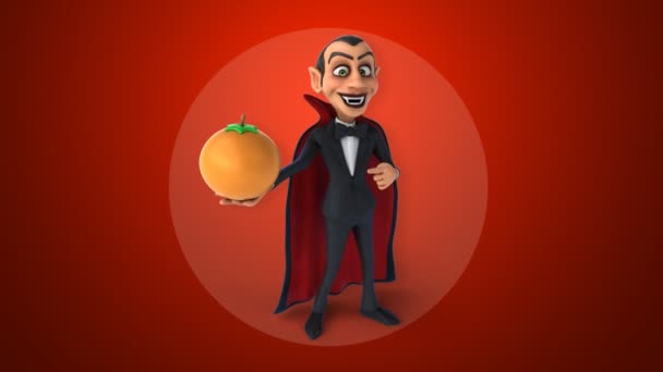 Funny cartoon vampire — Stock Video © julos #108390490