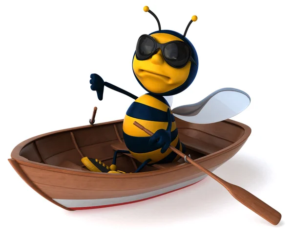 Fun cartoon bee — Stock Photo, Image