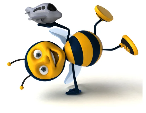 Μέλισσα διασκέδαση κινούμενα σχέδια — Φωτογραφία Αρχείου