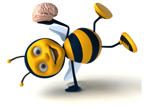 Leuke cartoon bee — Stockfoto