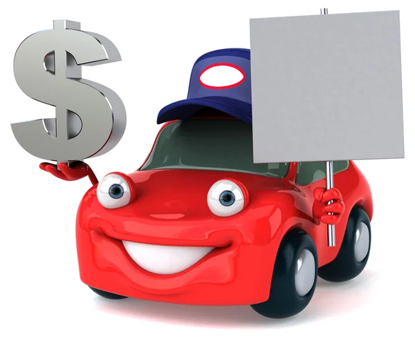 Fun cartoon car — Stock Photo, Image