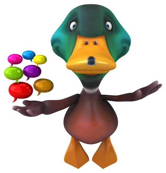 Fun cartoon Duck — Stock Photo, Image