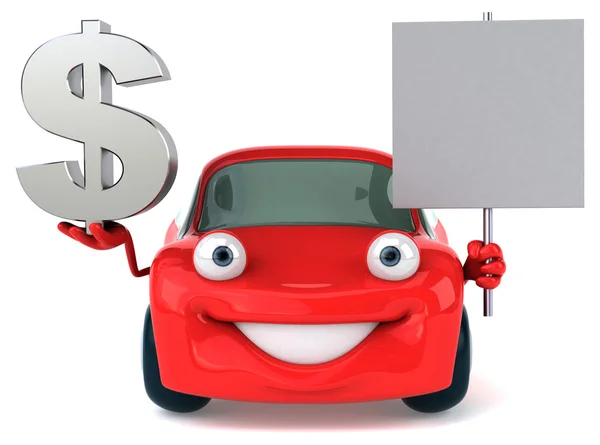 Fun cartoon car — Stock Photo, Image