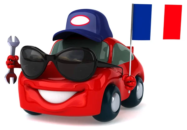 Fun мультфільму автомобіля — стокове фото