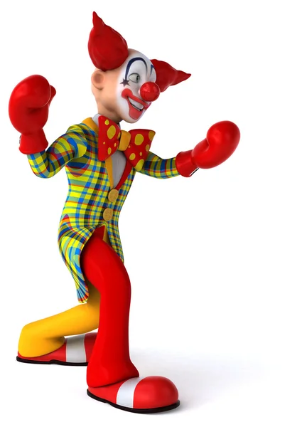 Fun cartoon clown — Stock Photo, Image