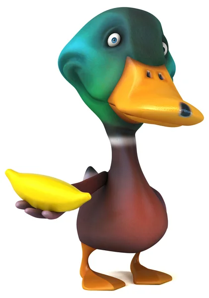 Fun cartoon Duck — Stock Photo, Image