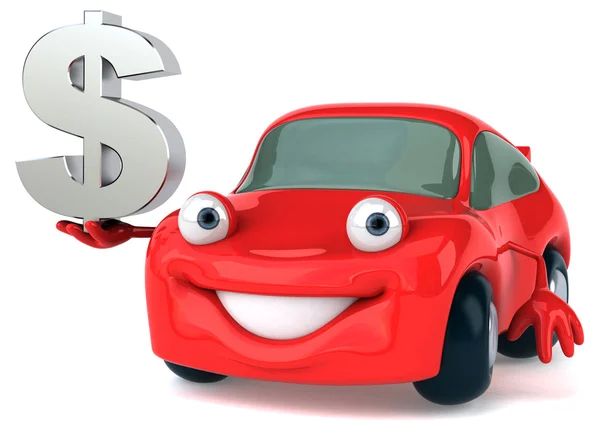 Fun cartoon car — Stock Photo, Image