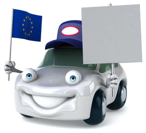 Fun cartoon car — Stock Photo, Image