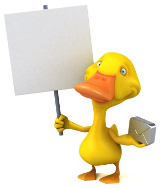 Eğlenceli çizgi film ördek