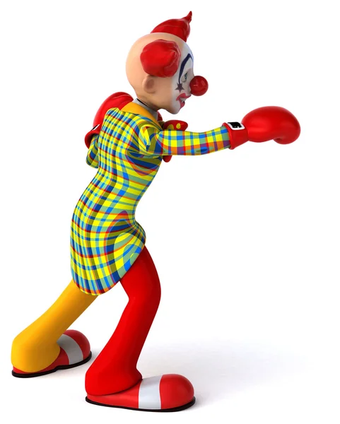 Fun cartoon clown — Stock Photo, Image