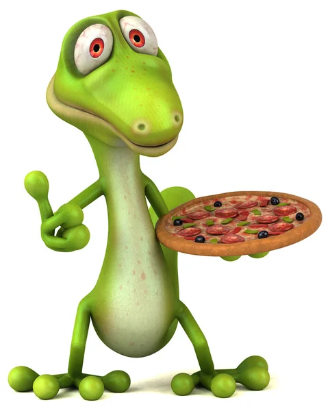 Fun cartoon lizard — Stock Photo, Image