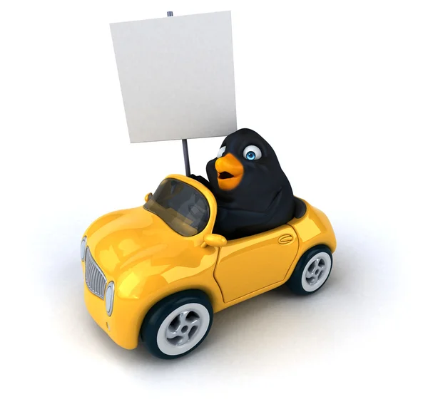 Divertido desenho animado Blackbird — Fotografia de Stock