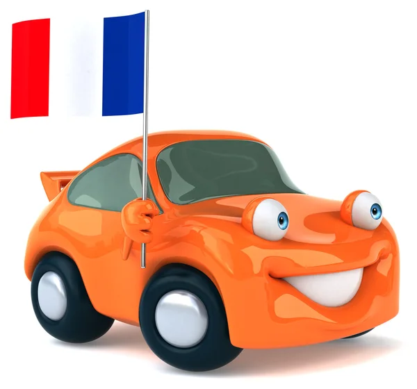 Fun cartoon car — Stock Photo, Image