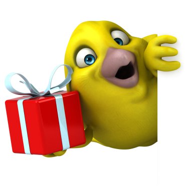 Eğlenceli çizgi film kuş