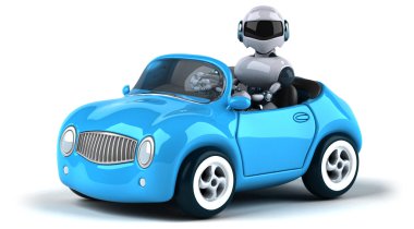 Çizgi film Robot araba