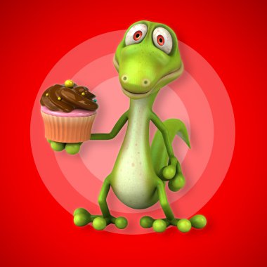 Eğlenceli çizgi film kertenkele