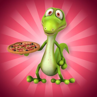 Eğlenceli çizgi film kertenkele