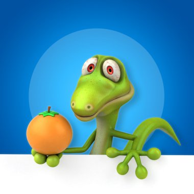 Eğlenceli çizgi film kertenkele