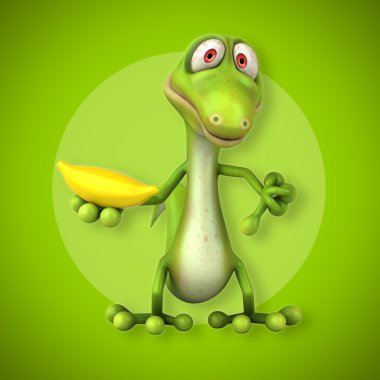 Eğlenceli çizgi film kertenkele