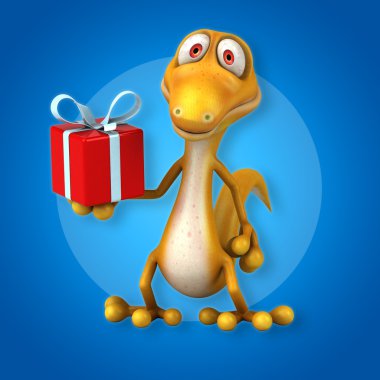 Eğlenceli çizgi film kertenkele