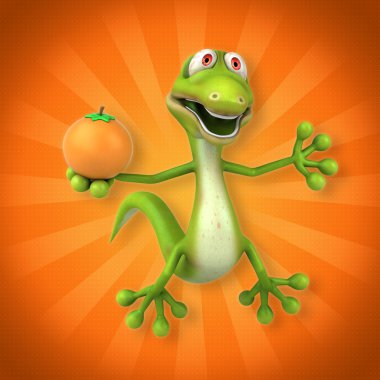 Eğlenceli çizgi film kertenkele