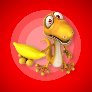 Eğlenceli çizgi film kertenkele