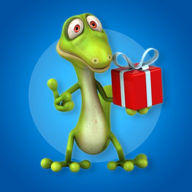 Eğlenceli çizgi film kertenkele