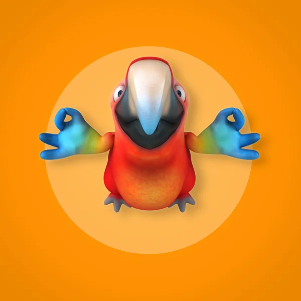 Fun cartoon Parrot — Stock Photo, Image