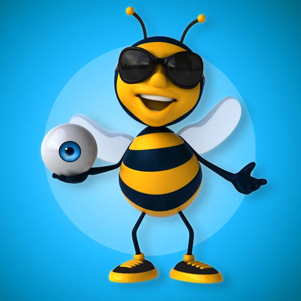 Leuke cartoon bee — Stockfoto