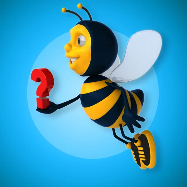 Fun cartoon bee — Stock Photo, Image