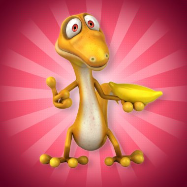 Eğlenceli çizgi film kertenkele