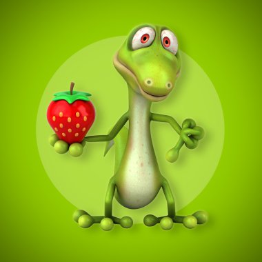 Eğlenceli çizgi film kertenkele