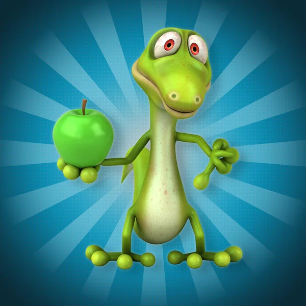 Fun cartoon lizard — Stock Photo, Image